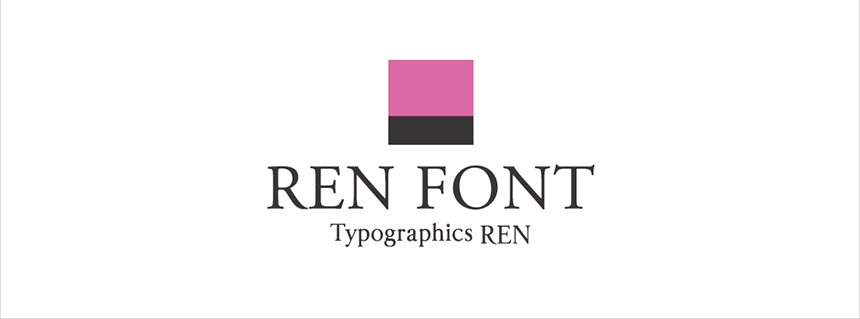 REN FONT Typographics REN